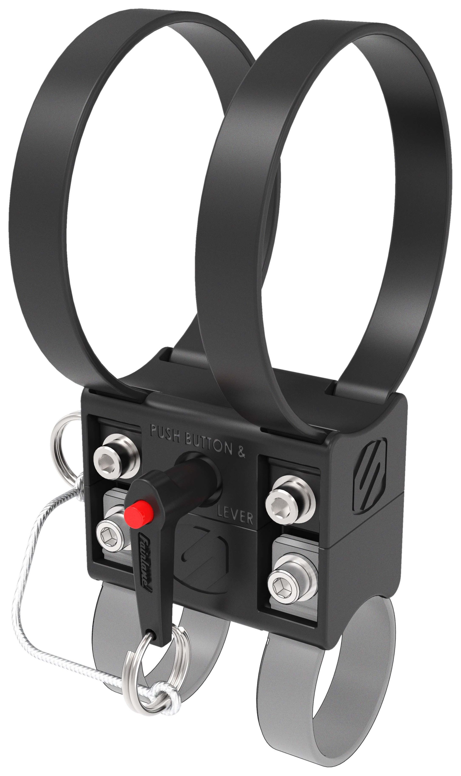 Scosche BaseClamp Flexible Mount Black - Versatile clamp mount for ATV/UTV accessories - Click Image to Close
