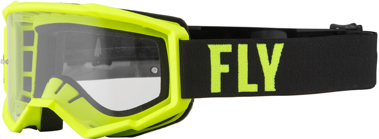 Youth Focus Goggle Hi-Vis/Black w/ Clear Lens - Click Image to Close