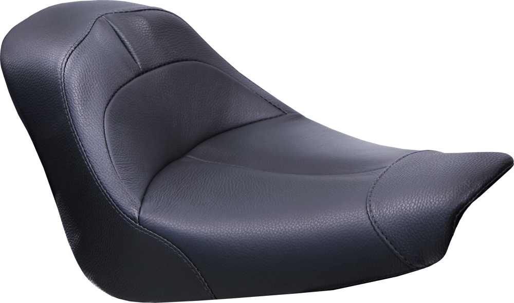 Minimalist Solo Leather Seat - For 06-17 Harley FLSTF/B FXST Softail - Click Image to Close