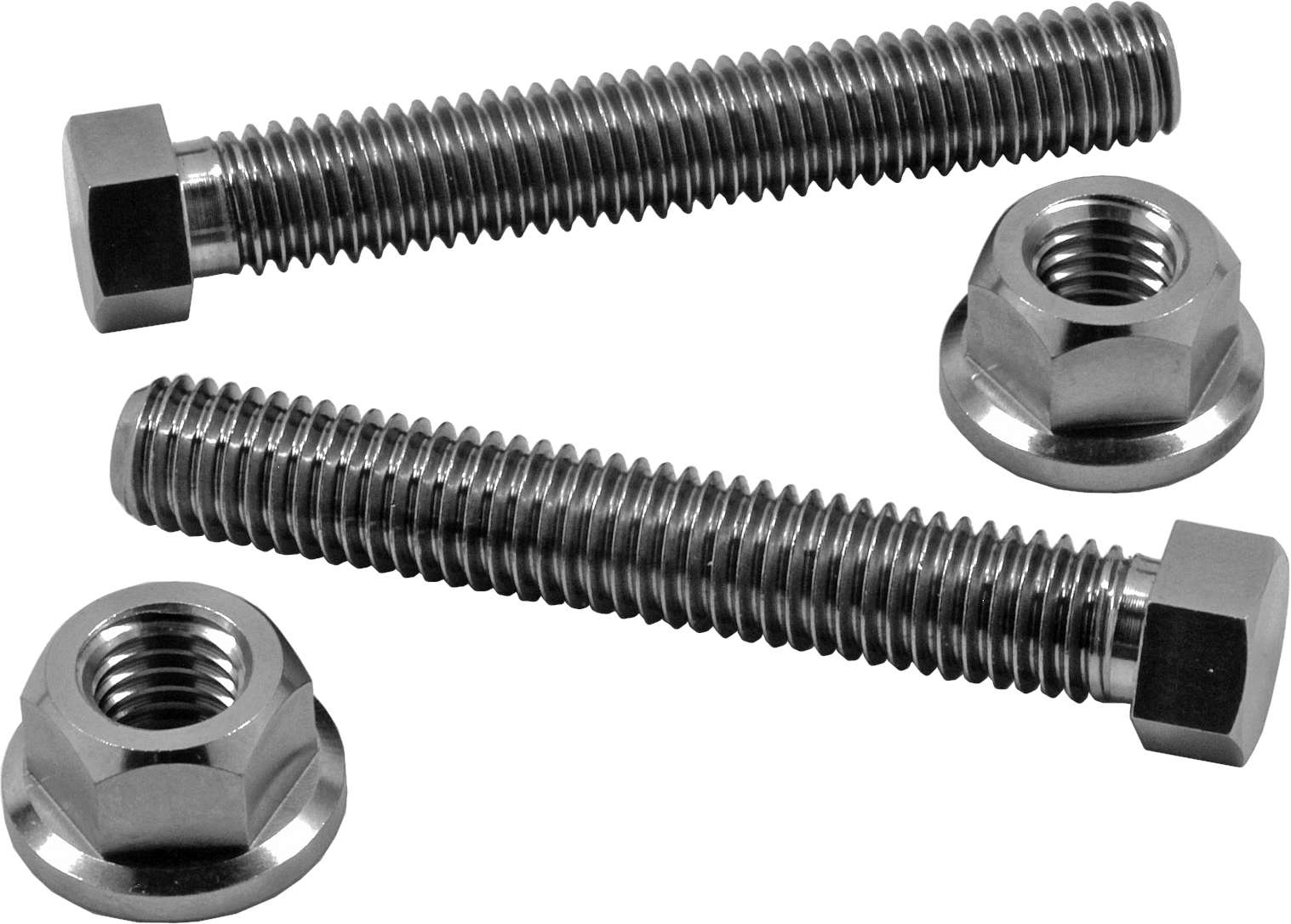 Titanium Axle Adjuster Bolts 10x50mm 10mm/13mm Heads - For KTM & Husqvarna - Click Image to Close