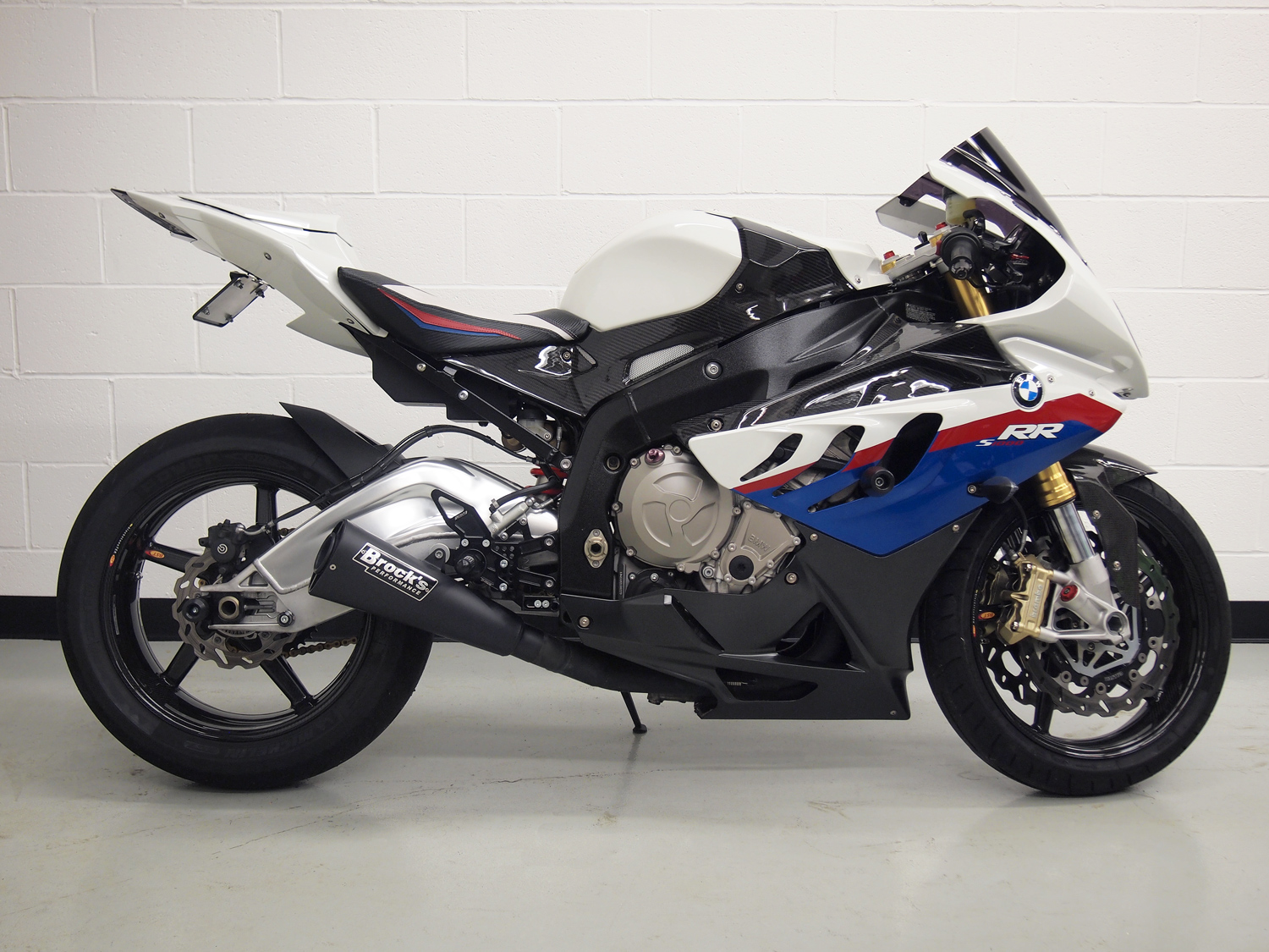 14" Alien Head 2 Black Full Exhaust - For 10-14 BMW S1000RR - Click Image to Close