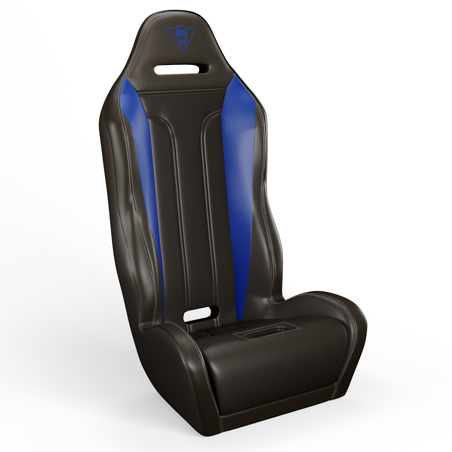 Performance Double T Seat Black/Blue - For Polaris RZR 900 & XP Turbo - Click Image to Close