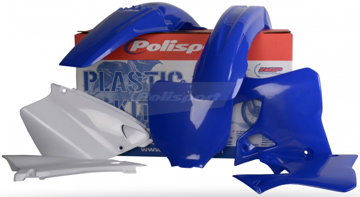 Plastic Kit - Original Blue/White - For 00-01 Yamaha YZ125 YZ250 - Click Image to Close