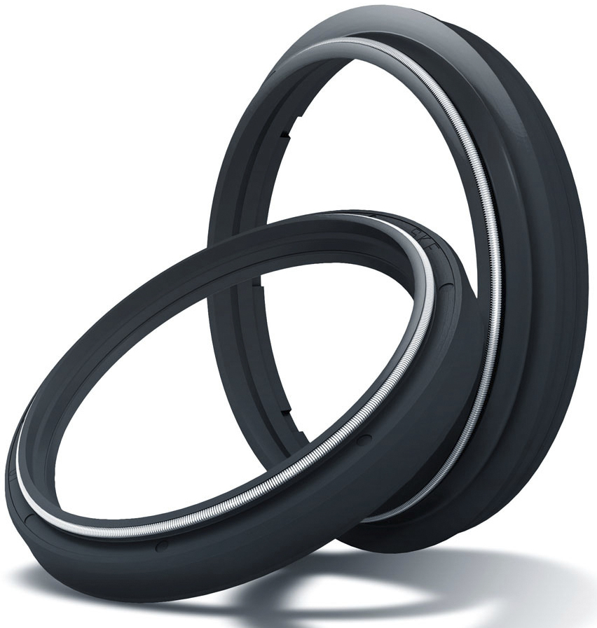 Black Single Fork Oil & Dust Seal Kit For 43 mm Sachs Forks - Click Image to Close
