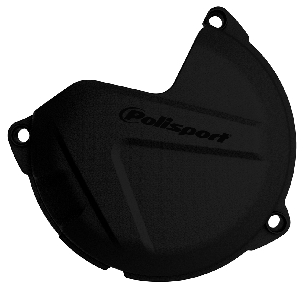 Clutch Cover Protector - Black - For 09-16 KTM Husqv 125-200 - Click Image to Close