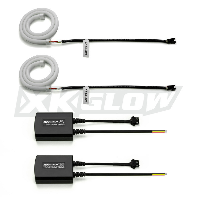 24" 2pc Sequential Switchback LED Strip Kit DRL Turn Signal - XKGLOW - Click Image to Close
