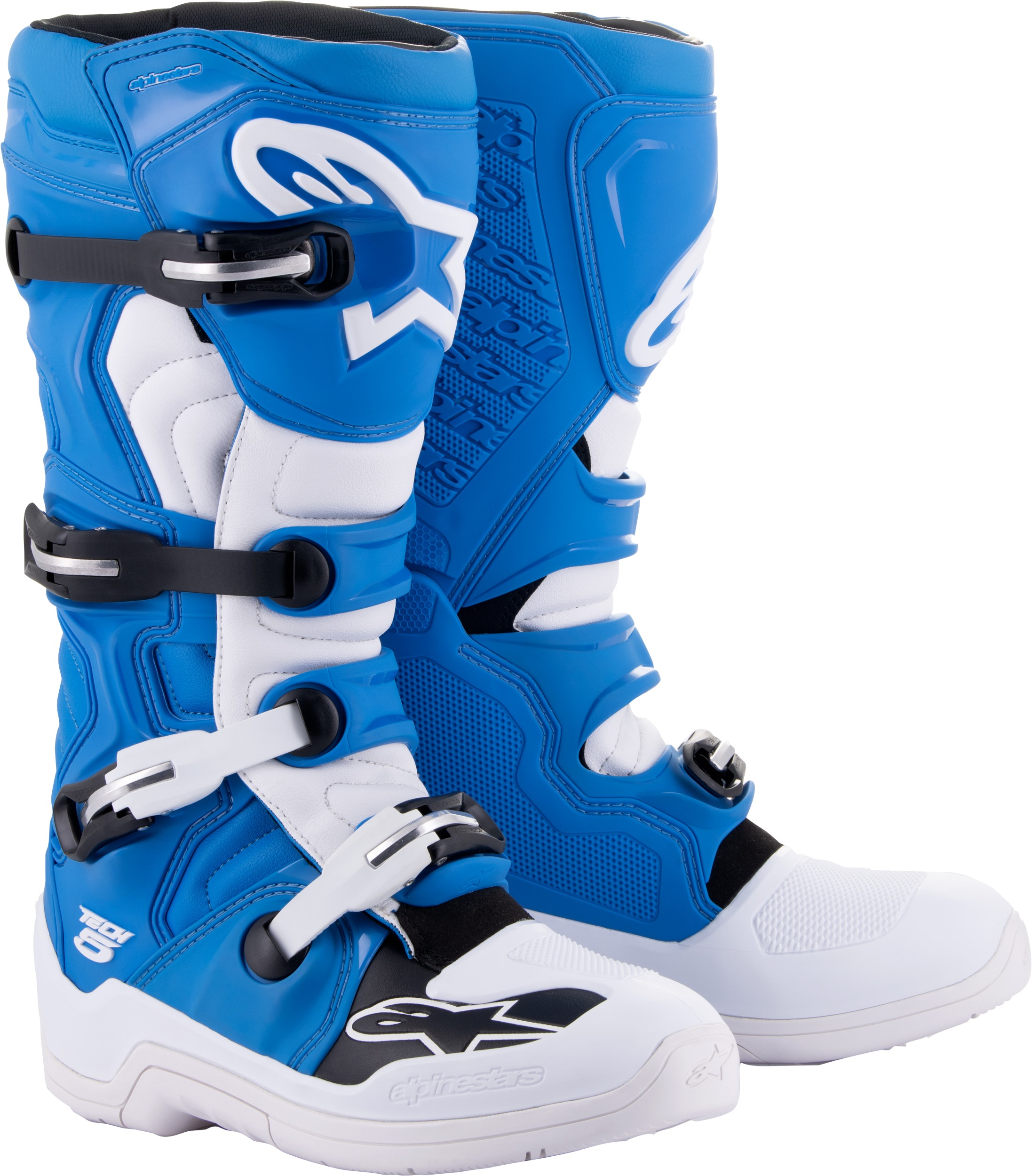 Tech 5 Boots Blue/White SZ 6 - Click Image to Close
