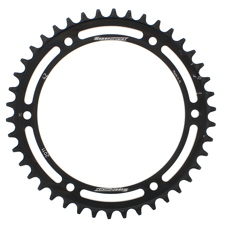 Supersprox Steel Rear Sprocket 42T Black 530 Chain - Click Image to Close