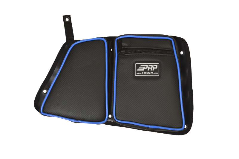 PRP Polaris RZR Rear Door Bag with Knee Pad Blue Passenger Side - Original rear door bag with knee pad for Polaris RZR - Click Image to Close