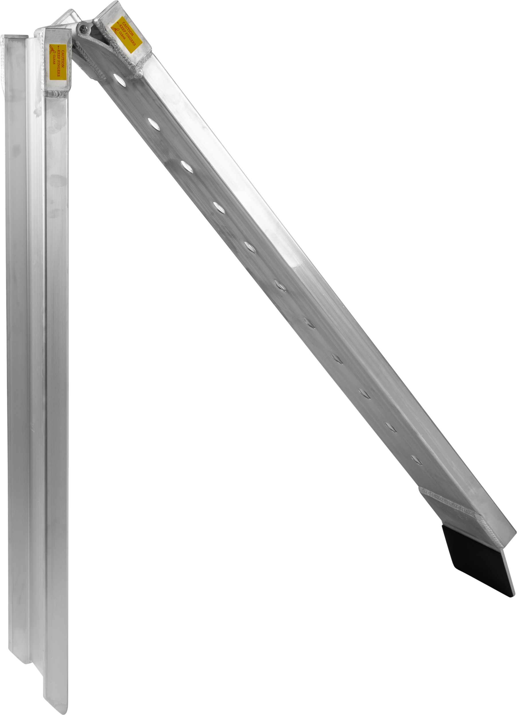 Fire Power Folding Aluminum Ramp 7.5 ft x 6 in - 400lb capacity folding aluminum ramp, 7.5 ft x 6 in - Click Image to Close