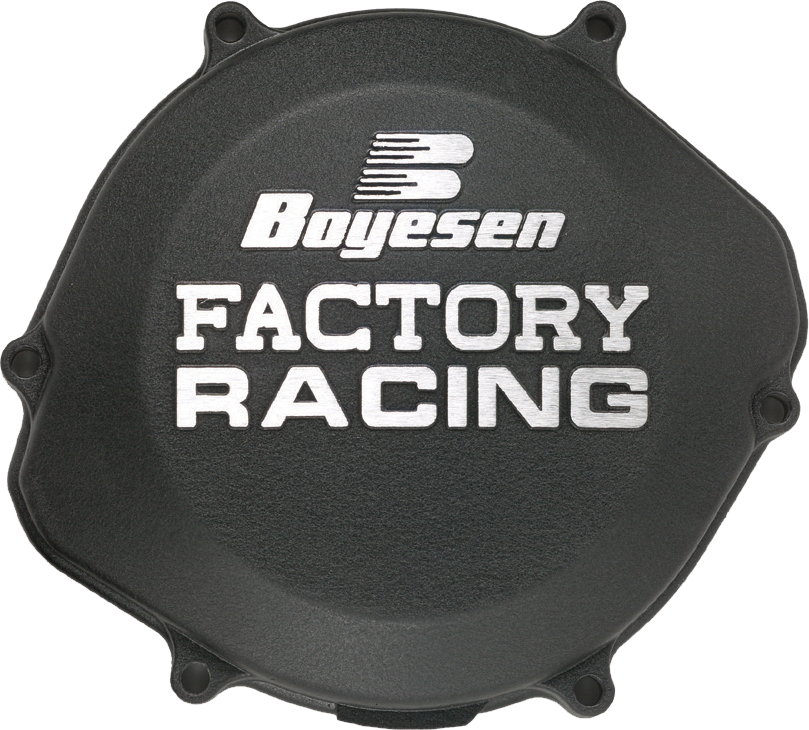 Factory Racing Clutch Cover - Black - For 87-99 Honda CR125R - Click Image to Close