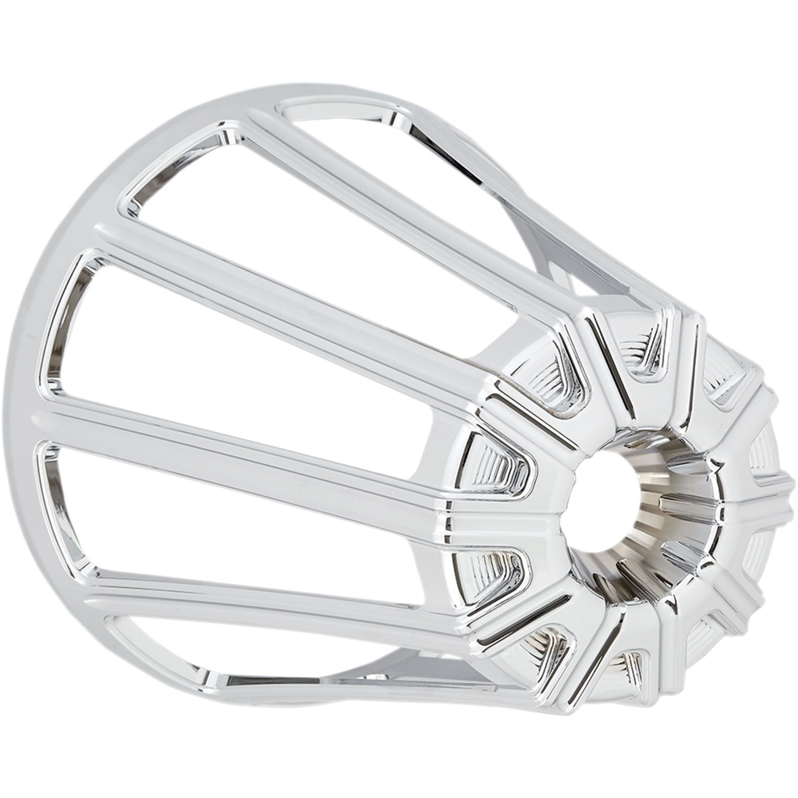 Arlen Ness Chrome Monster Sucker 10-Gauge Air Cleaner Cover - Click Image to Close