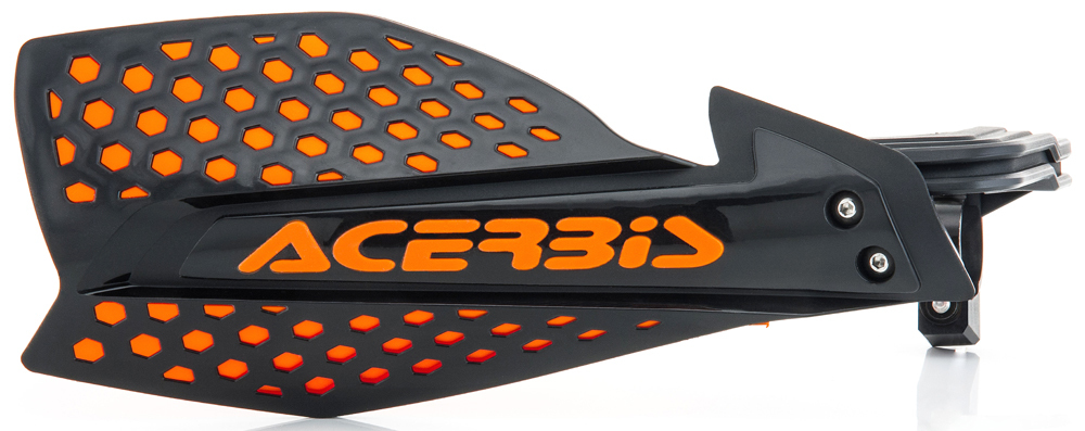 Ultimate X Handguards Black/Orange - For ATV/MX - Click Image to Close