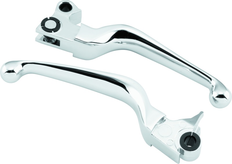 Bikers Choice Chrome Lever Set Cable Clutch For 96-16 Big Twin 96-03 XL - Chrome lever set for 96-16 Big Twin, 96-03 XL - Click Image to Close