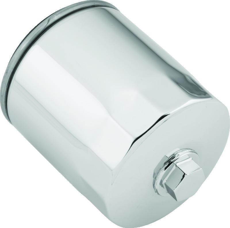 TwinPower Chrome Magnetic Oil Filter with Nut For Harley Twin Cam M8 - Click Image to Close