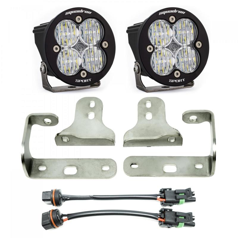 Baja Designs Squadron Sport Fog Pocket Kit Fits 2018 Wrangler JL - Click Image to Close