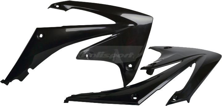 Radiator Shrouds - Black - For 09-12 Honda CRF450R & 10-13 CRF250R - Click Image to Close