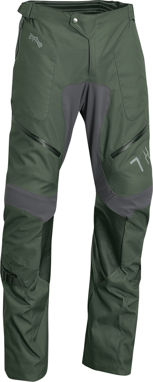 Terrain Army Green & Charcoal Over The Boot Pants - Size 30 - Off-Road, ATV, & MX Pants For Your Biggest Adventures - Click Image to Close