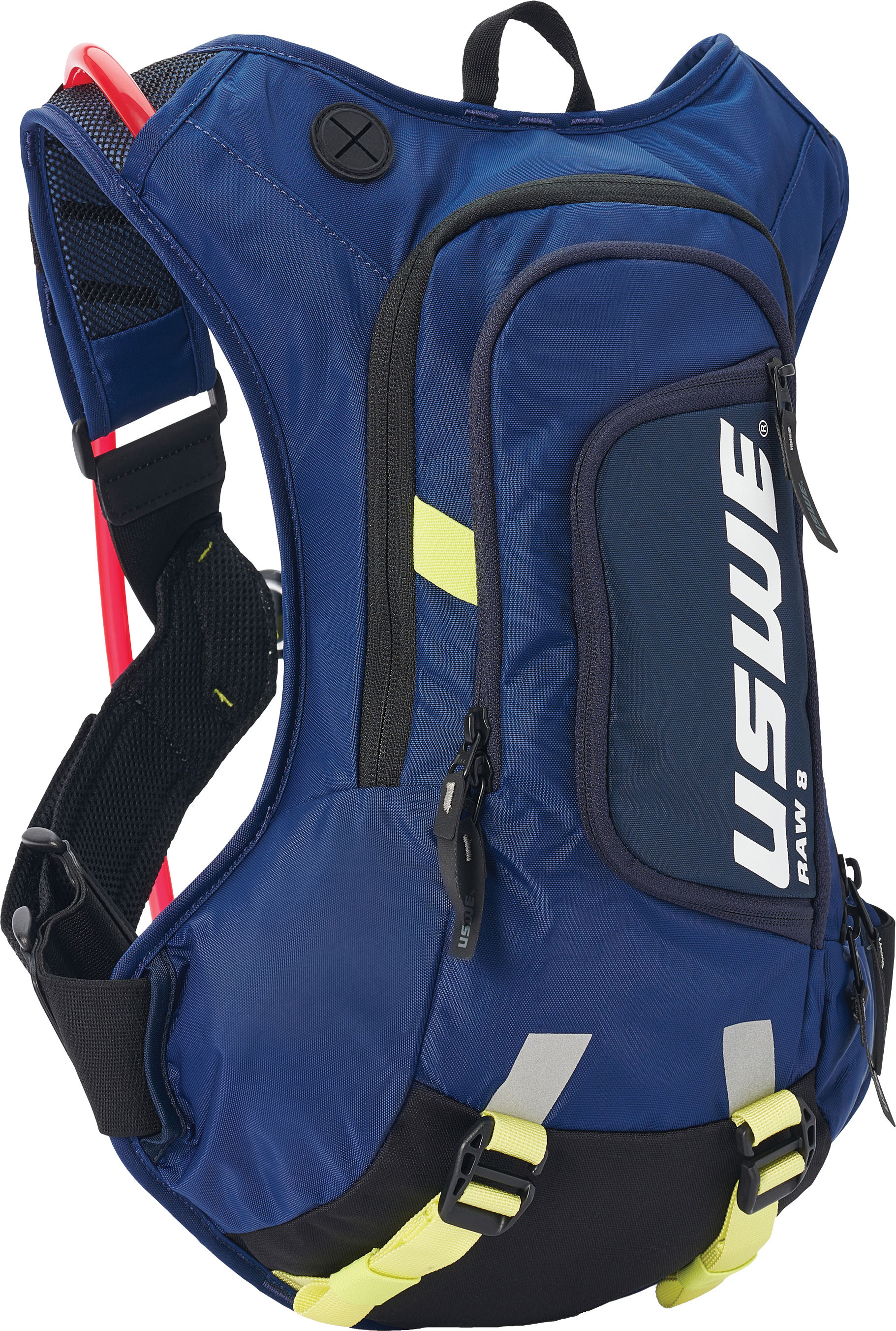 USWE Raw 8 Factory Blue 3.0L Hydration Pack with Plug-n-Play Tube - Click Image to Close