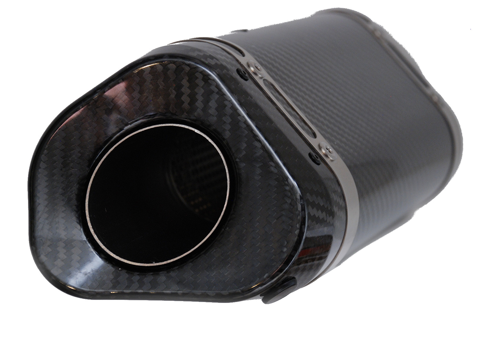 Carbon Fiber 3/4 Slip On Exhaust - For 09-18 Kawasaki ZX6R - Click Image to Close
