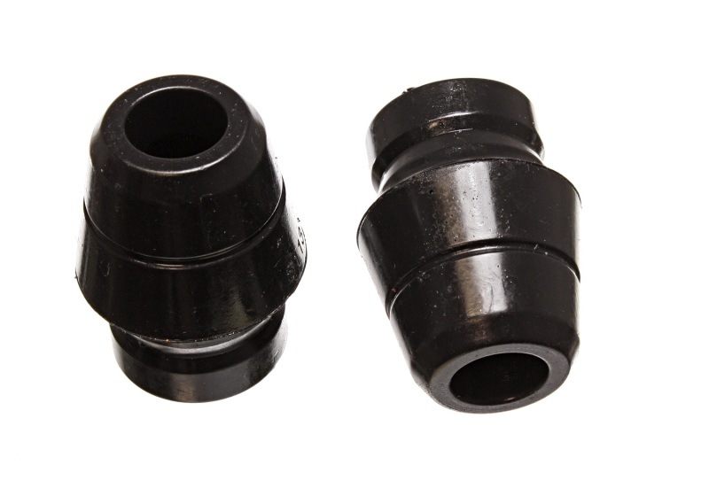 Black Front Bump Stop Set (Set of 2) - Fits 97-06 Jeep Wrangler - Click Image to Close
