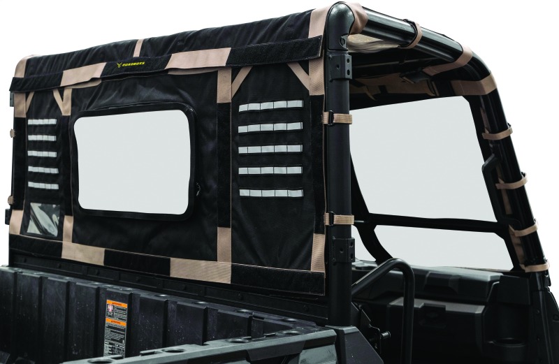 QuadBoss Soft Rear Window Black Fits 15-19 Polaris Ranger 1000 Diesel - Click Image to Close