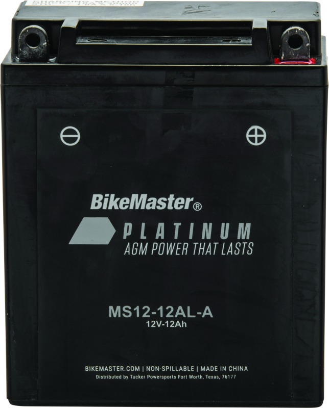 AGM Platinum II Motorcycle & Scooter Battery - Replaces YB12AL-A - Click Image to Close