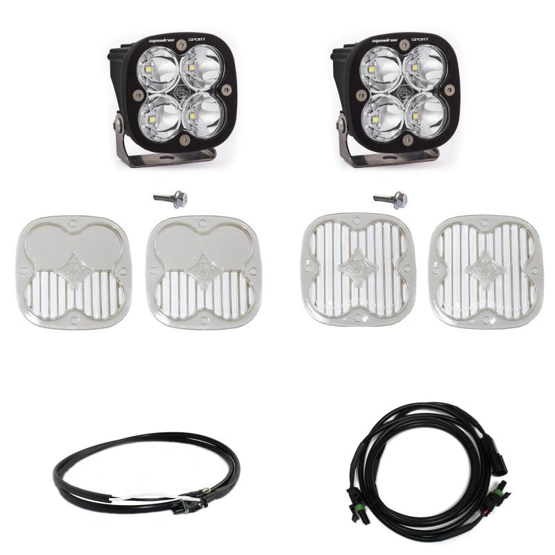 A-Pillar Light Kit Squadron Sport Spot w/Upfitter Fits 2021+ Ford Bronco - Click Image to Close