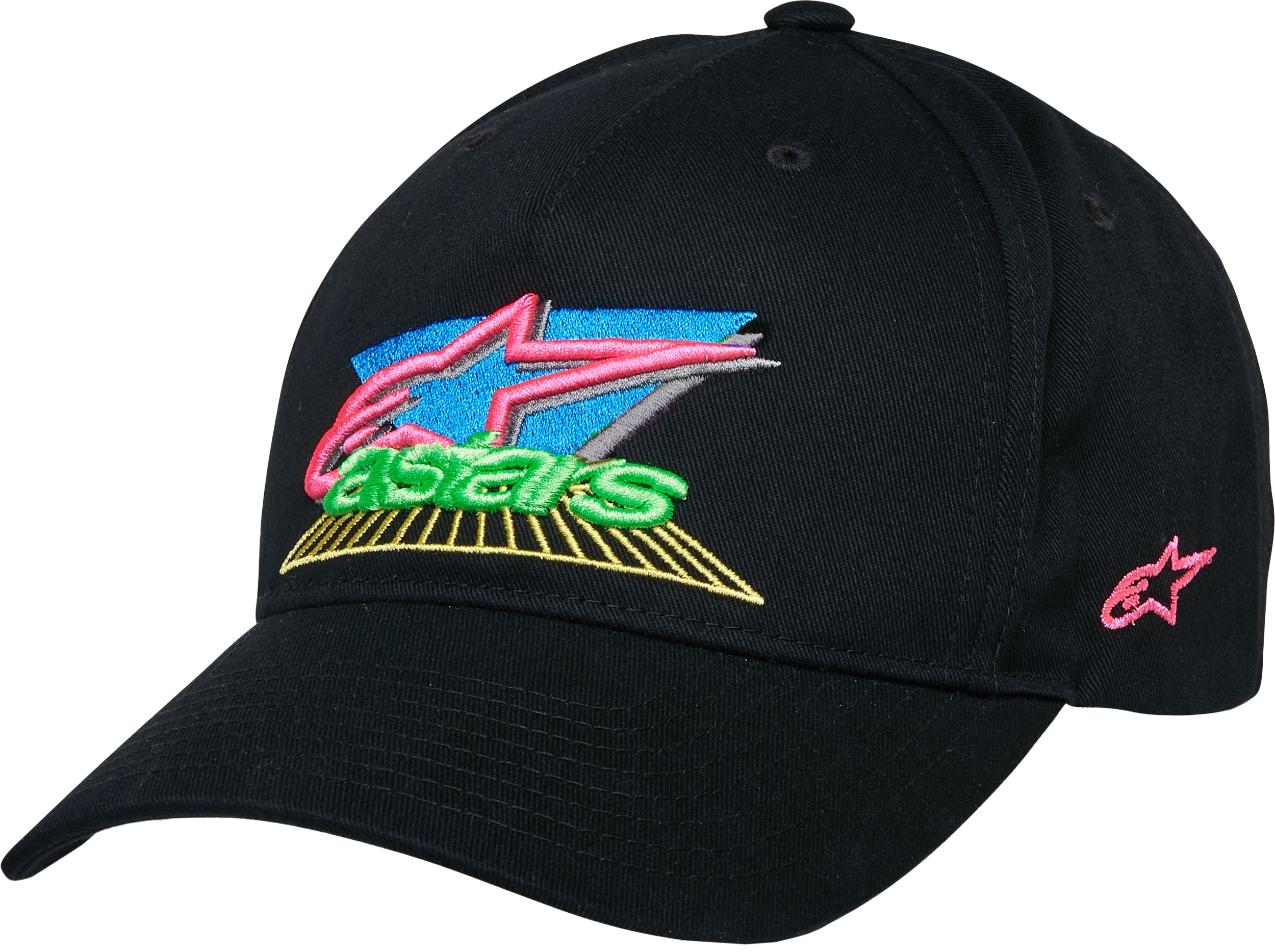 Alpinestars Vivid Hat Black Men's - Black snapback hat for men - Click Image to Close