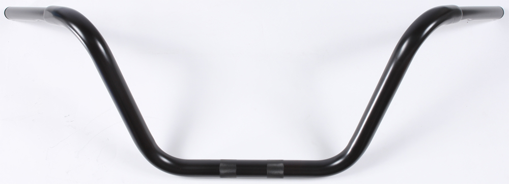 1 1/4" Ape Hanger Handlebars 12" - Black - Click Image to Close