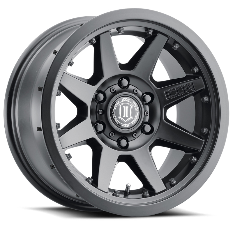 ICON Rebound Pro 17x8.5 Satin Black Wheel 5x5 - For 5x5 bolt pattern, -6mm offset - Click Image to Close