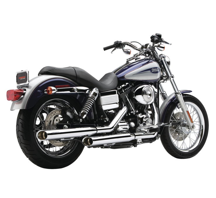 3" Slip on Exhaust Mufflers w/ Adjustable Tip - For 91-17 Harley Dyna - Click Image to Close