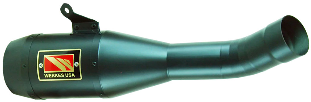 Black Velvet GP Slip On Exhaust - For 21+ Ducati Scrambler 1100 - Click Image to Close