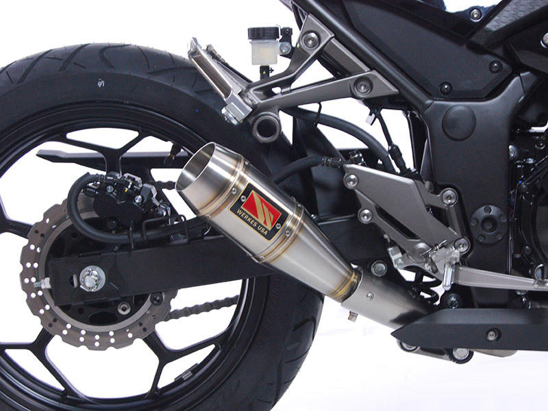 GP Slip On Exhaust - for 13-17 Kawasaki Ninja 300 - Click Image to Close