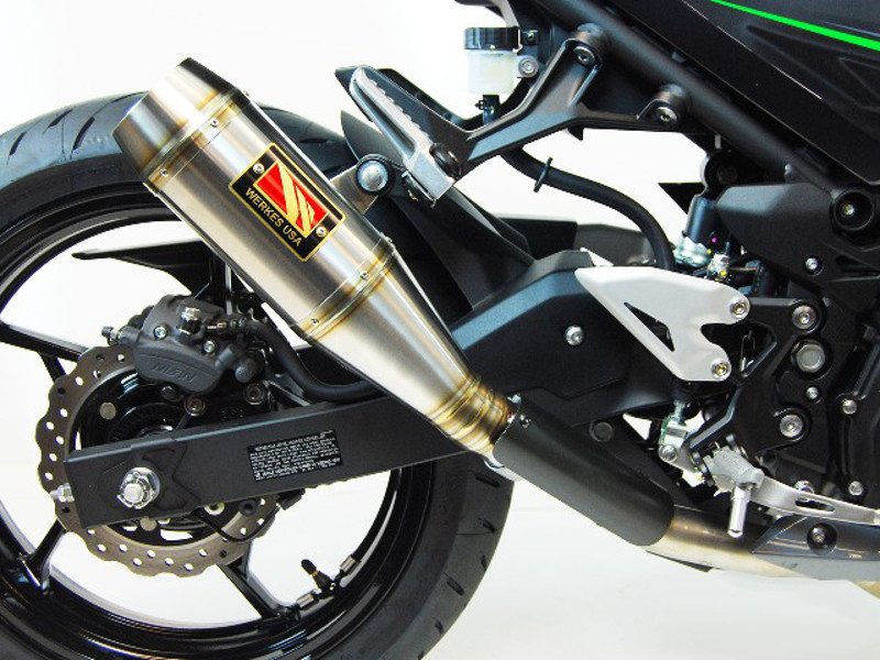 GP Slip On Exhaust - For 18-23 Kawasaki Ninja 400 - Click Image to Close