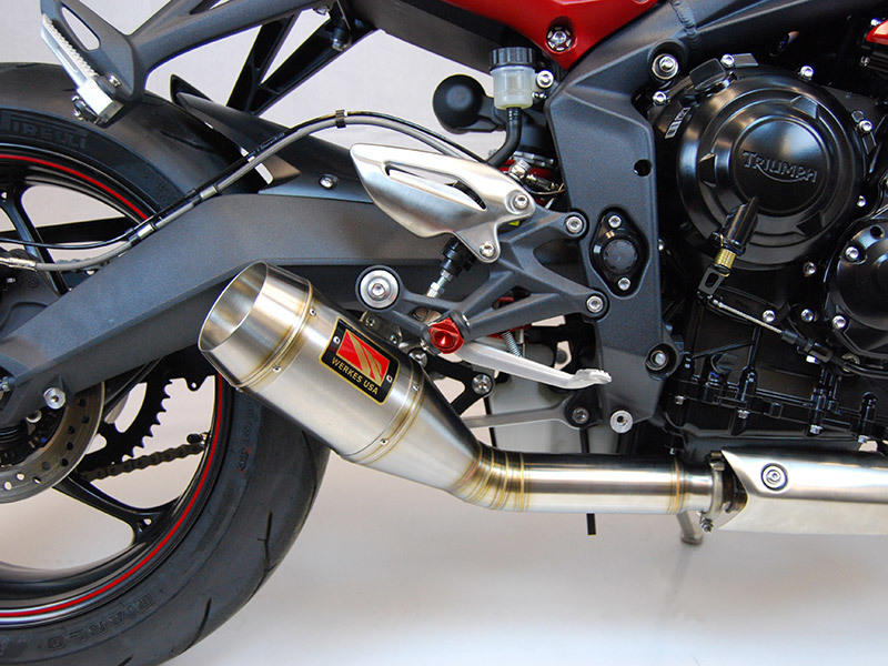 GP Slip On Exhaust W/ dB Killer - 13-16 Triumph Street Triple, R, RX - Click Image to Close