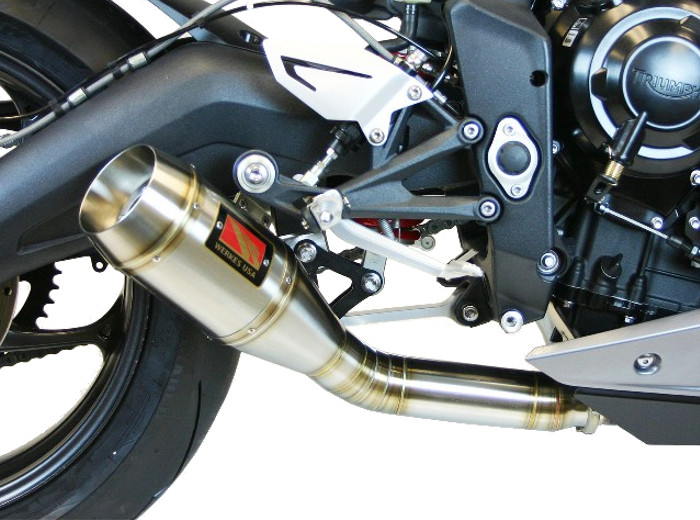 GP Slip On Exhaust - 13-15 Triumph Daytona 675 & 675R - Click Image to Close