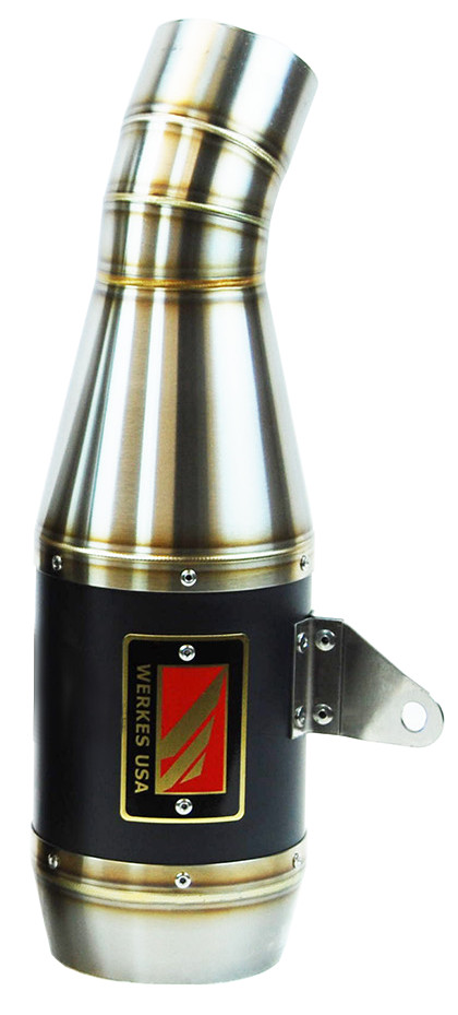 Black Center GP Slip On Exhaust - For 14-20 BMW R nine T - Click Image to Close
