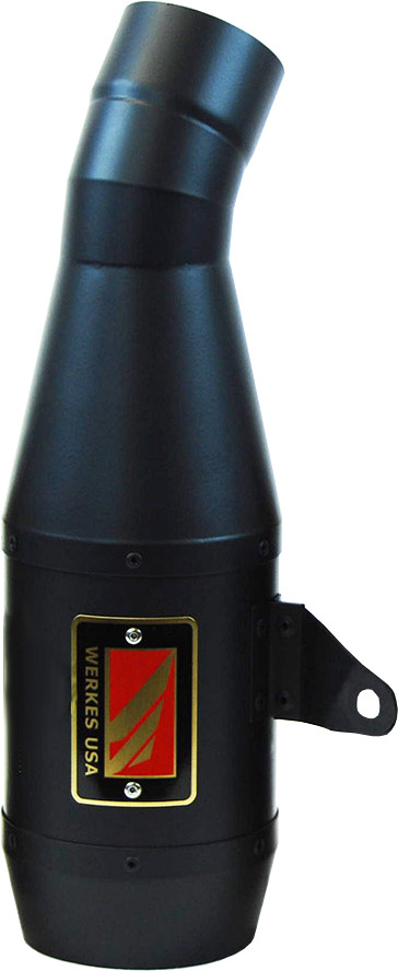 Black Velvet GP 3/4 Slip On Exhaust by Competition Werkes Fits BMW R nine T - Click Image to Close