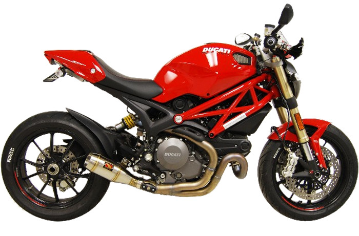 GP Slip On Exhaust - for 11-13 Ducati Monster 1100 EVO - Click Image to Close