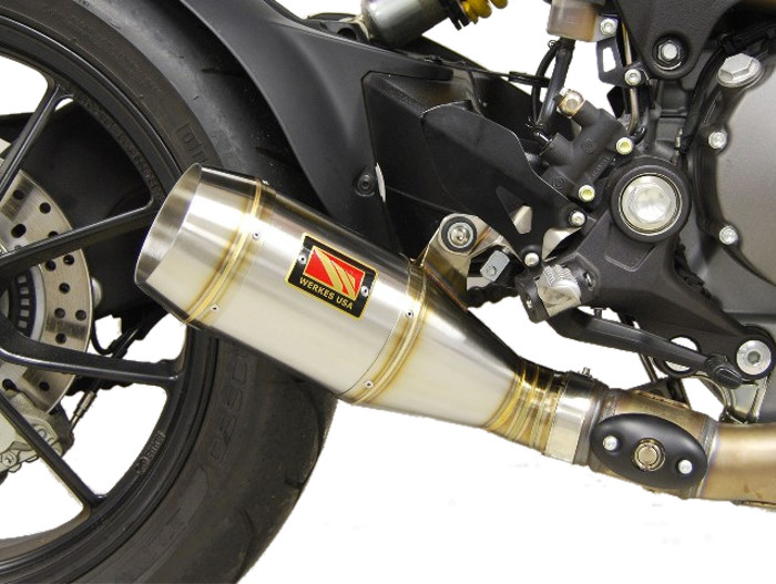 GP Slip On Exhaust - for 11-13 Ducati Monster 1100 EVO - Click Image to Close