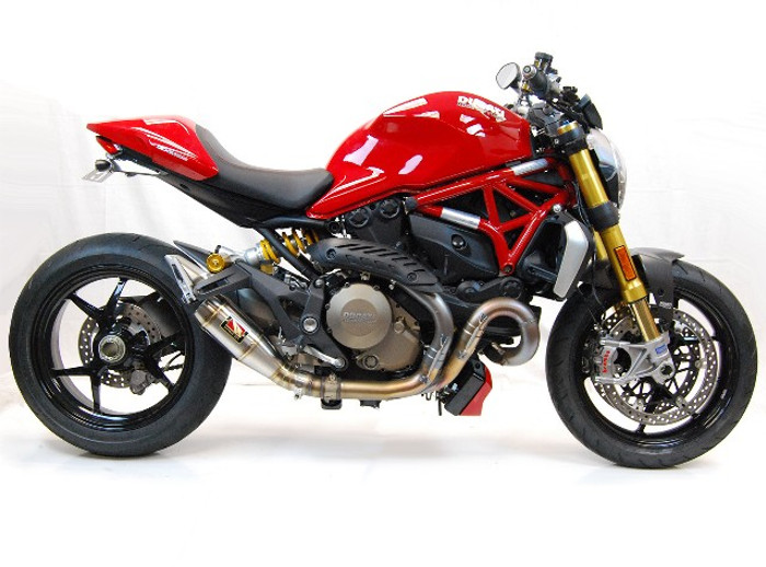 GP Slip On Exhaust w/ dB Killer - for Ducati Monster 1200 & 821 - Click Image to Close