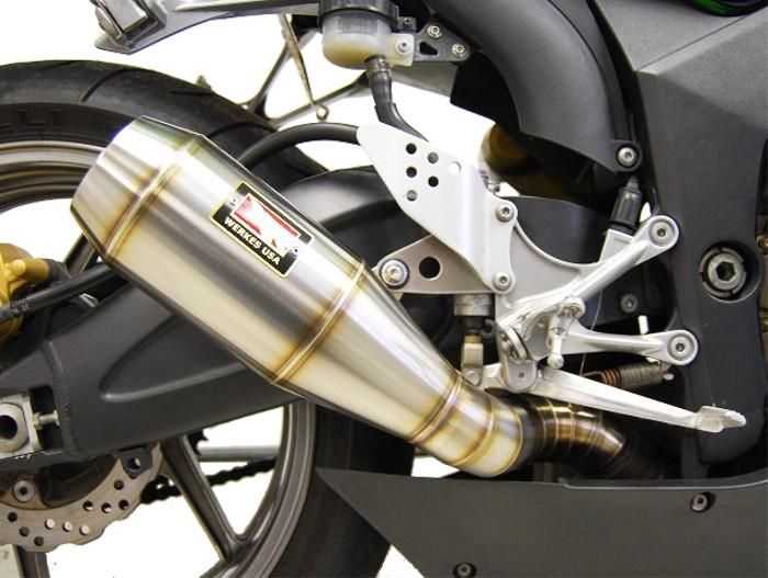 GP Slip On Exhaust - 05-06 Kawasaki ZX6R/RR - Click Image to Close