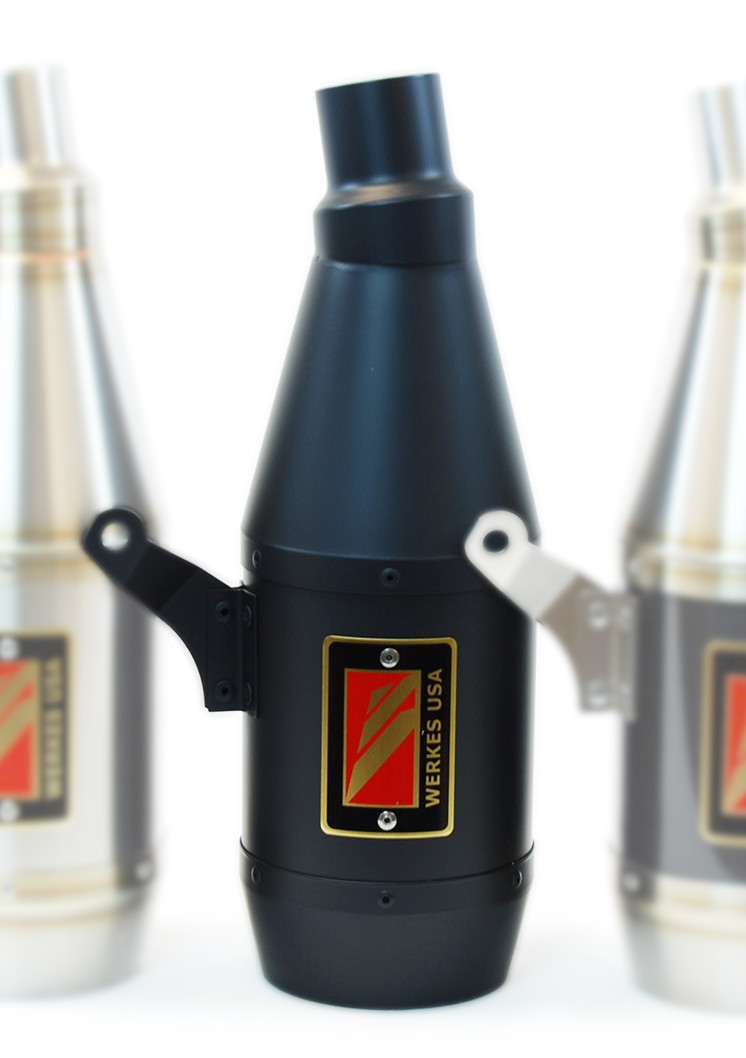 Black Velvet Slip On Exhaust - for 06-07 Triumph Speed Triple w/ Front O2 Sensor - Click Image to Close