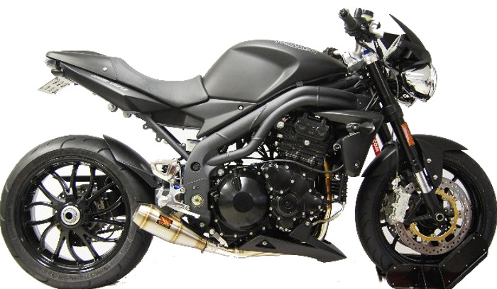 GP Slip On Exhaust - for 08-10 Triumph Speed Triple - Click Image to Close