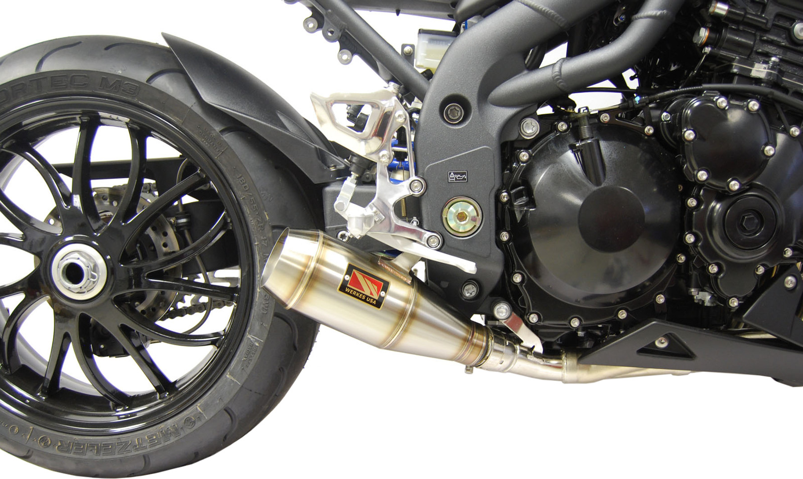 GP Slip On Exhaust - for 08-10 Triumph Speed Triple - Click Image to Close