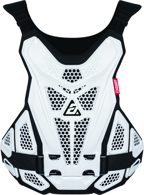 Answer Apex 1 Roost Guard White/Black Adult - White/Black adult roost guard for MX/Offroad - Click Image to Close