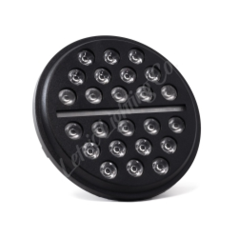 Letric Lighting 7" LED Buck-Shot Headlight Black Fits Indian Models - Click Image to Close