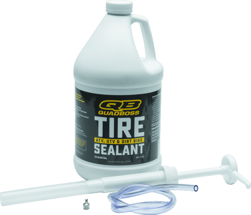 QuadBoss Tire Sealant 1 Gallon - Seals punctures up to 1/2 inch in tread - Click Image to Close