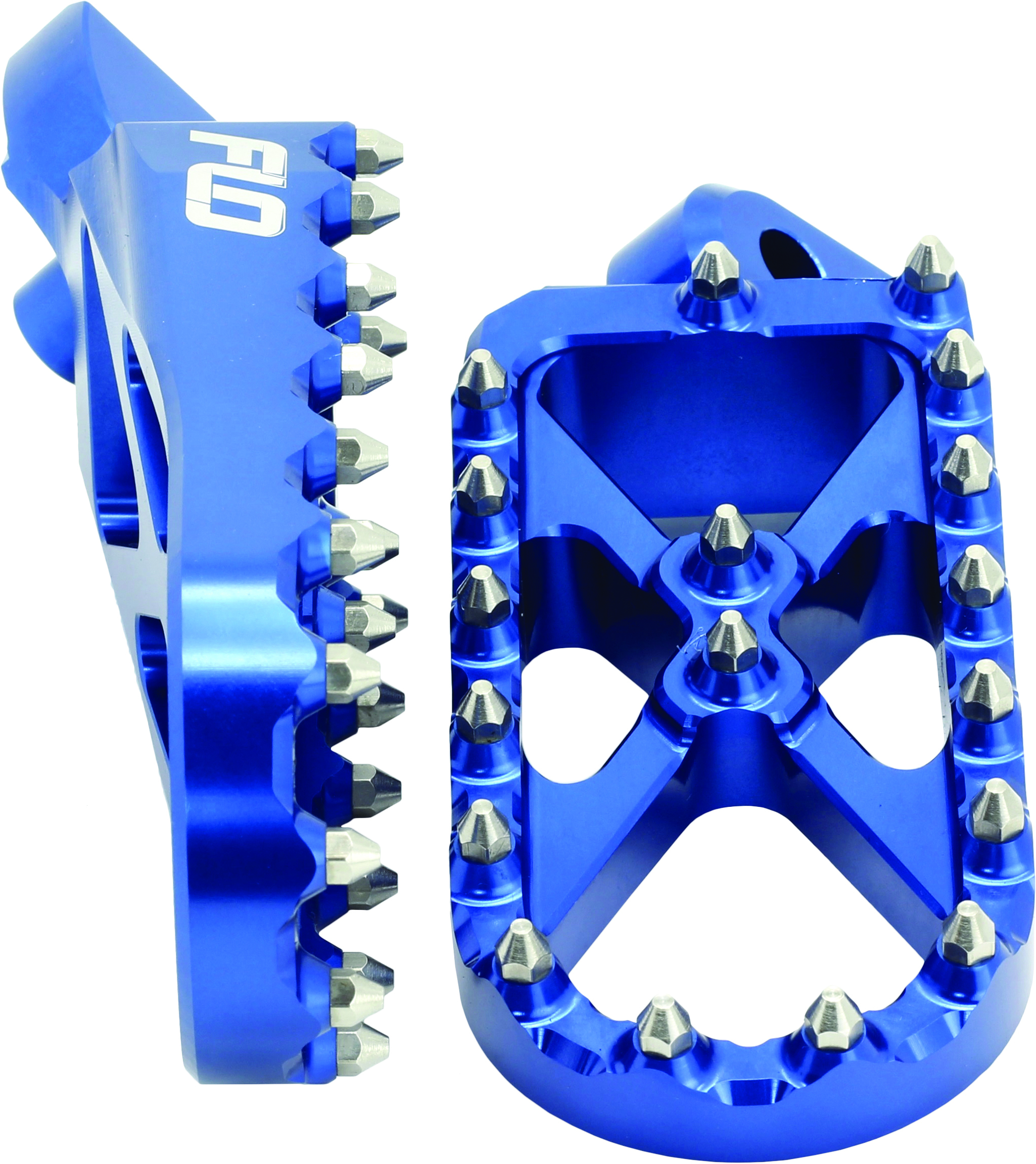 Adventure/Snow Footpeg Blue - For 99-20 Yamaha YZ - Click Image to Close